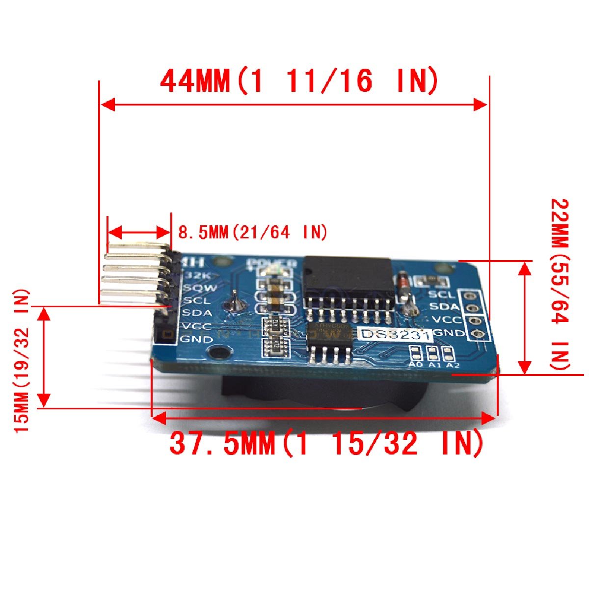 Module Thời Gian Thực RTC DS3231 - DS1307 (Mạch Đồng Hồ RTC)