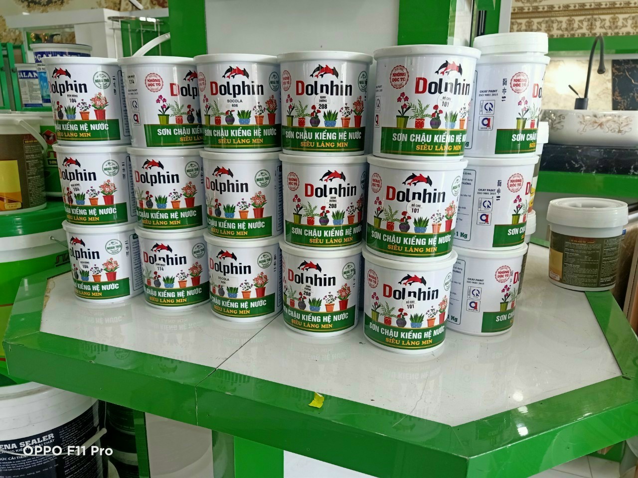 Sơn chậu kiểng Ngoại Thất Dolphin Lon 1Kg