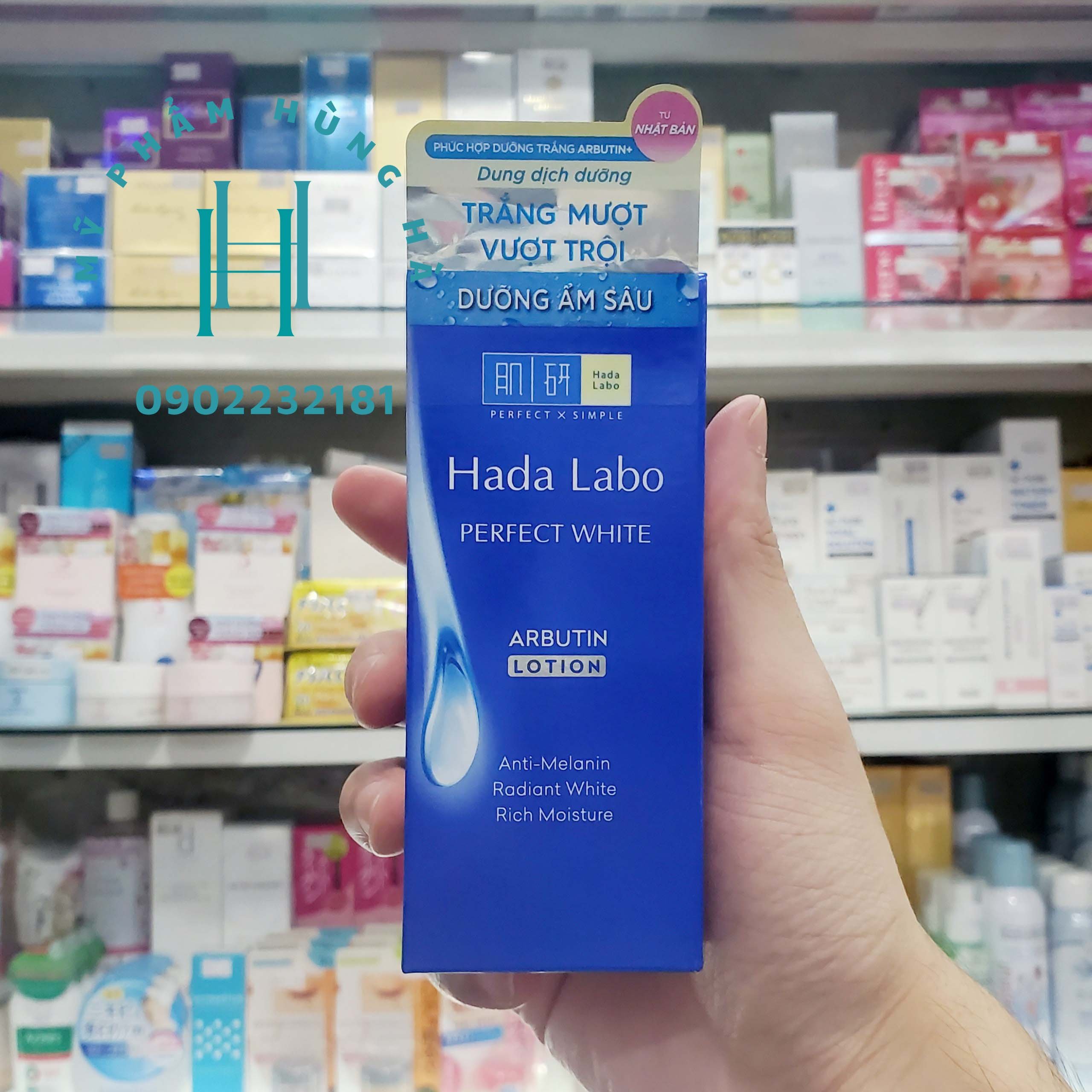 Lotion Hada Labo, dung dịch dưỡng da, trắng da, dưỡng ẩm Hada Labo Perfect White Arbutin Lotion 100ml