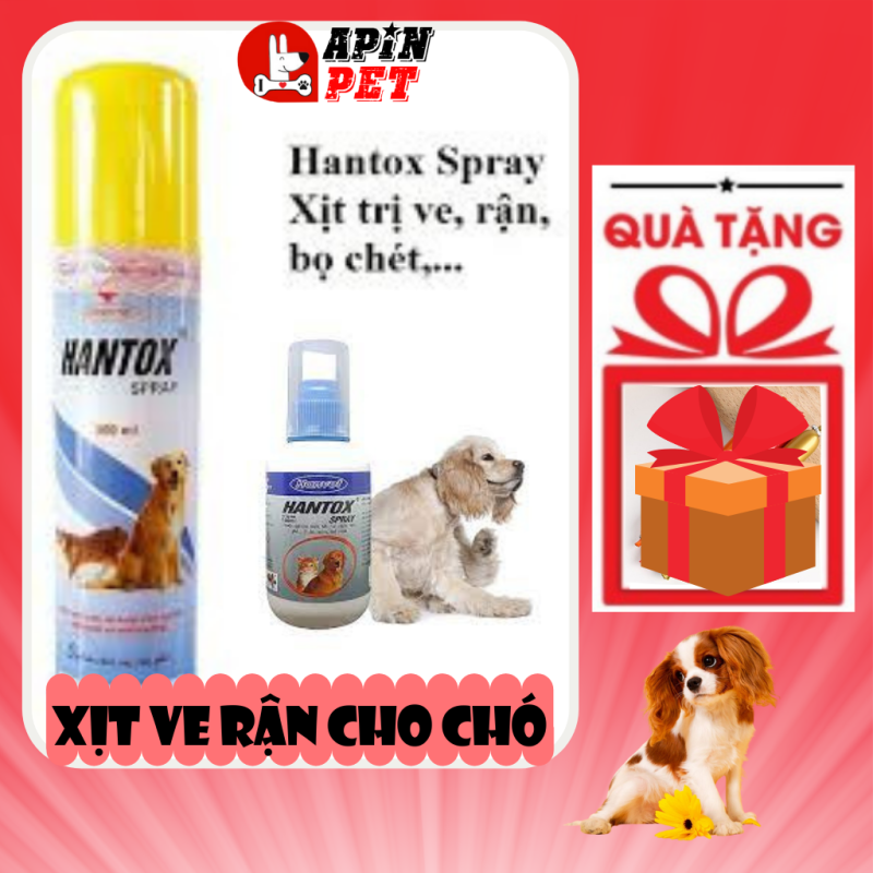 Xịt Diệt Ve Rận Cho Chó Mèo Hantox Chai 300ml và 100ml-Shop ApinPet