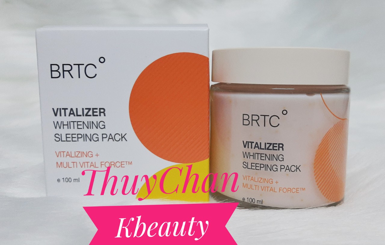 (#BRTC) Mặt nạ ngủ mẫu mới BRTC Vitalizer Whitening Sleeping Pack 100ml