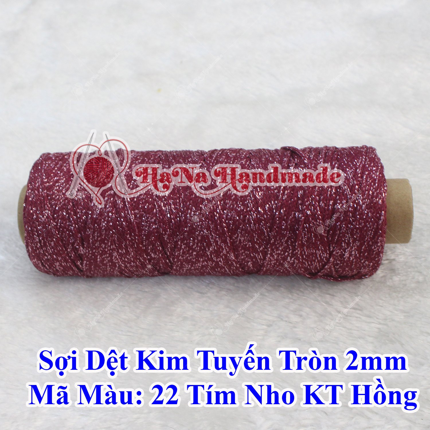 Sợi dệt kim tuyến tròn 2mm 30k/cuộn