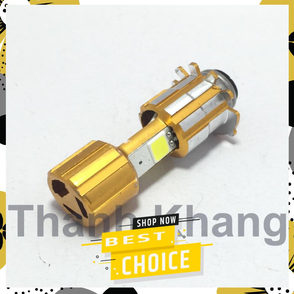 Đèn pha led 2 Chân 3 tim M5 spaceship gắn xe máy Thanh Khang(ánh sáng trắng)
