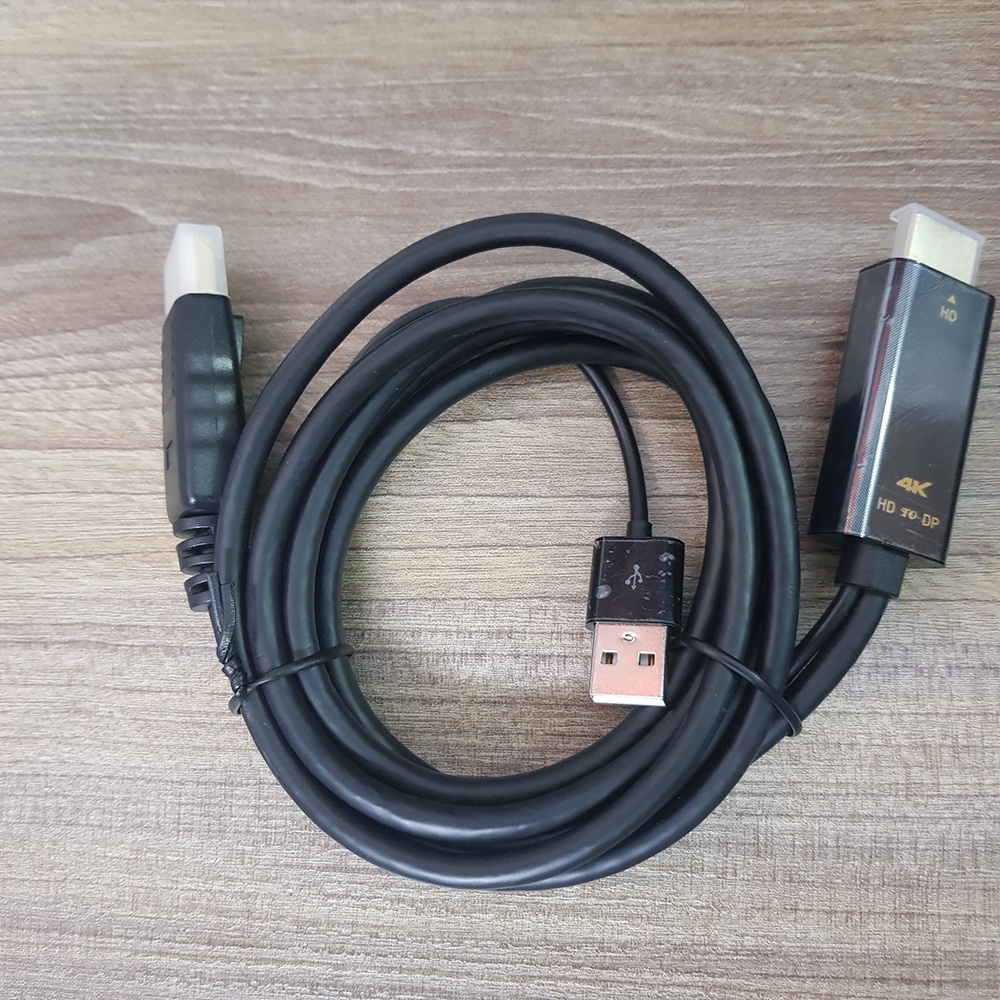 Hdmi to Displayport 4k60hz/ 2k144hz cable 1m8 long - HDMI to DP 4k