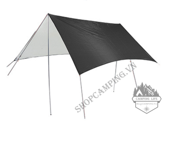 Tấm tăng bạt che lều cắm trại chống thấm nước, bạt tăng che nắng mưa tráng bạc đủ size Camping VietNam