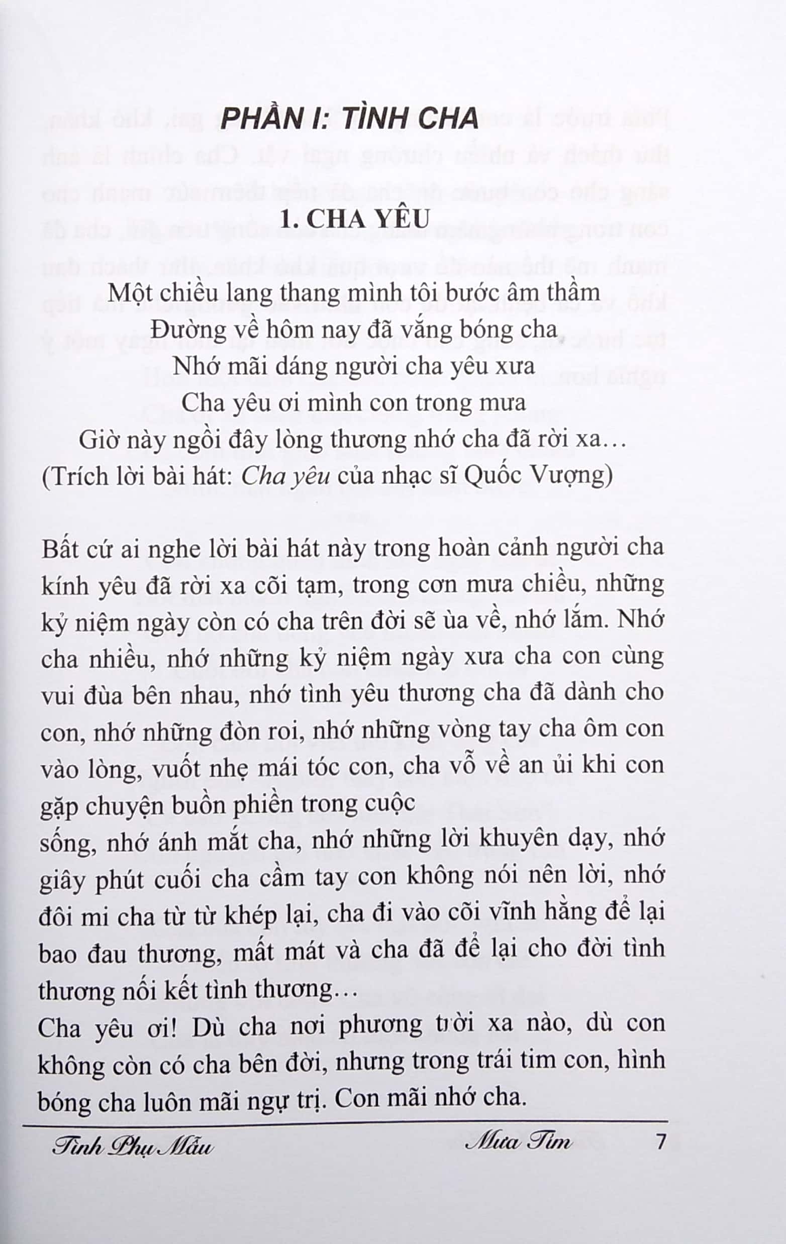 Fahasa - Tình Phụ Mẫu (Tập Văn - Thơ)