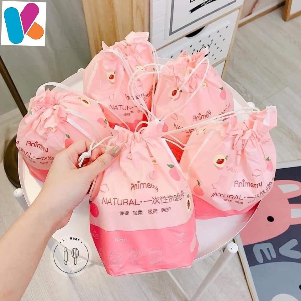 Bông tẩy trang 220 miếng - túi rút - sẳn giao ngay