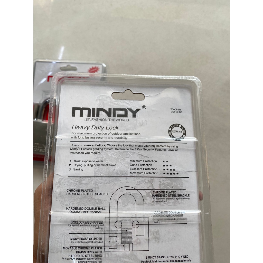 Ổ khoá chống cắt MINDY 60mm cao cấp