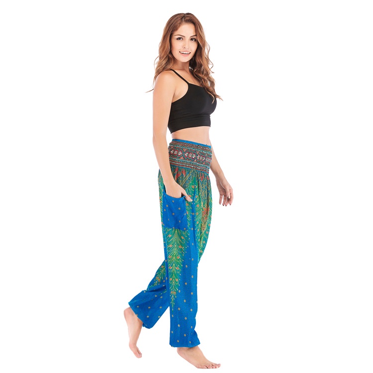 Quần alibaba, yoga, harem, boho mặc nhà, thể thao H00109