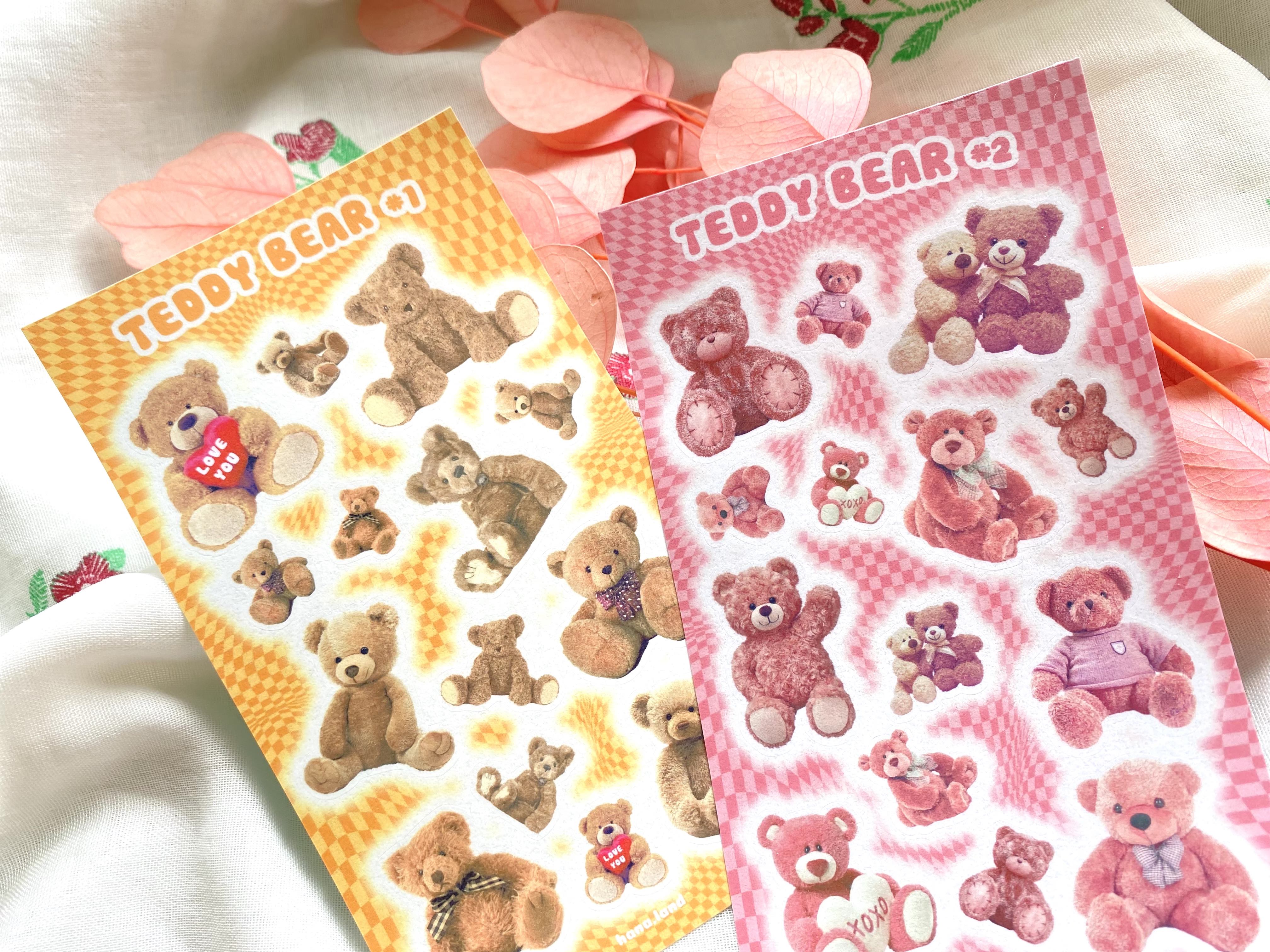 [Teddy] Sticker decal gấu bông Teddy Bear (cán màng bóng)_ hanaland