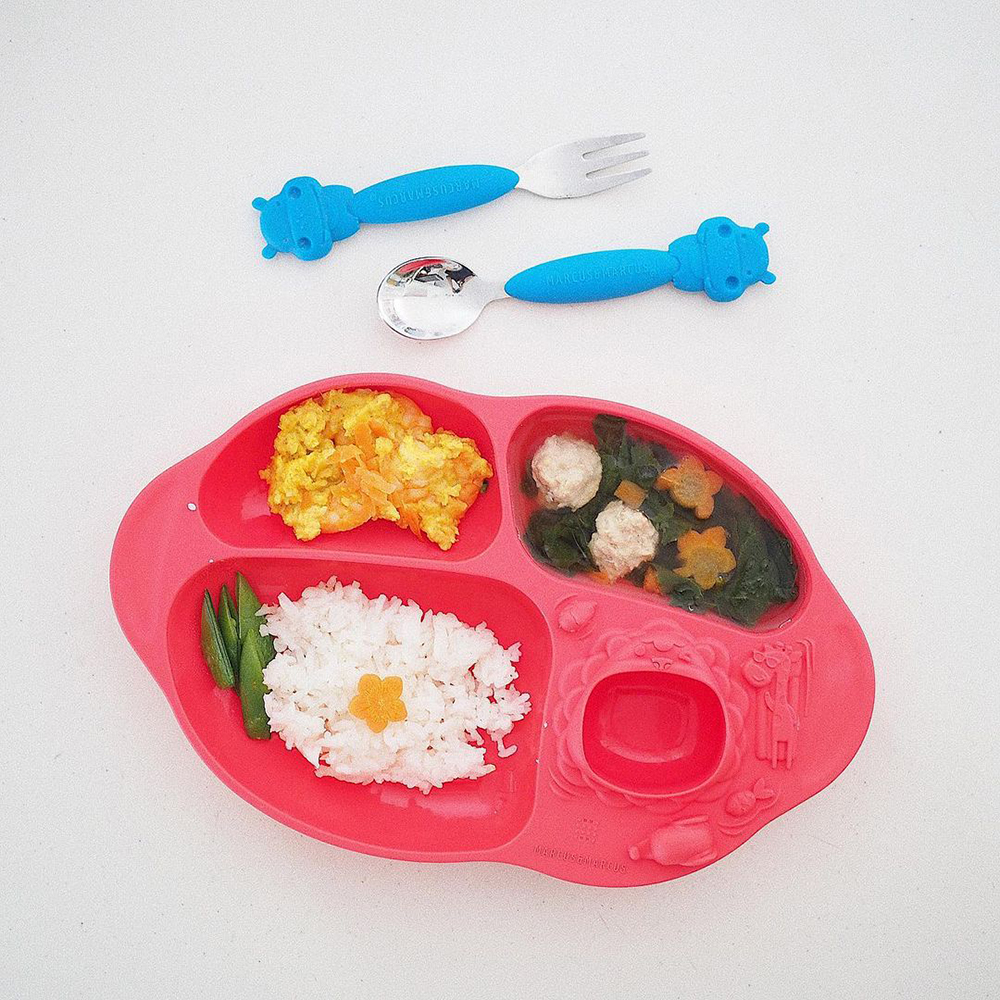 Bộ thìa nĩa ăn dặm cho bé Marcus & Marcus, từ 3 tuổi - Lucas