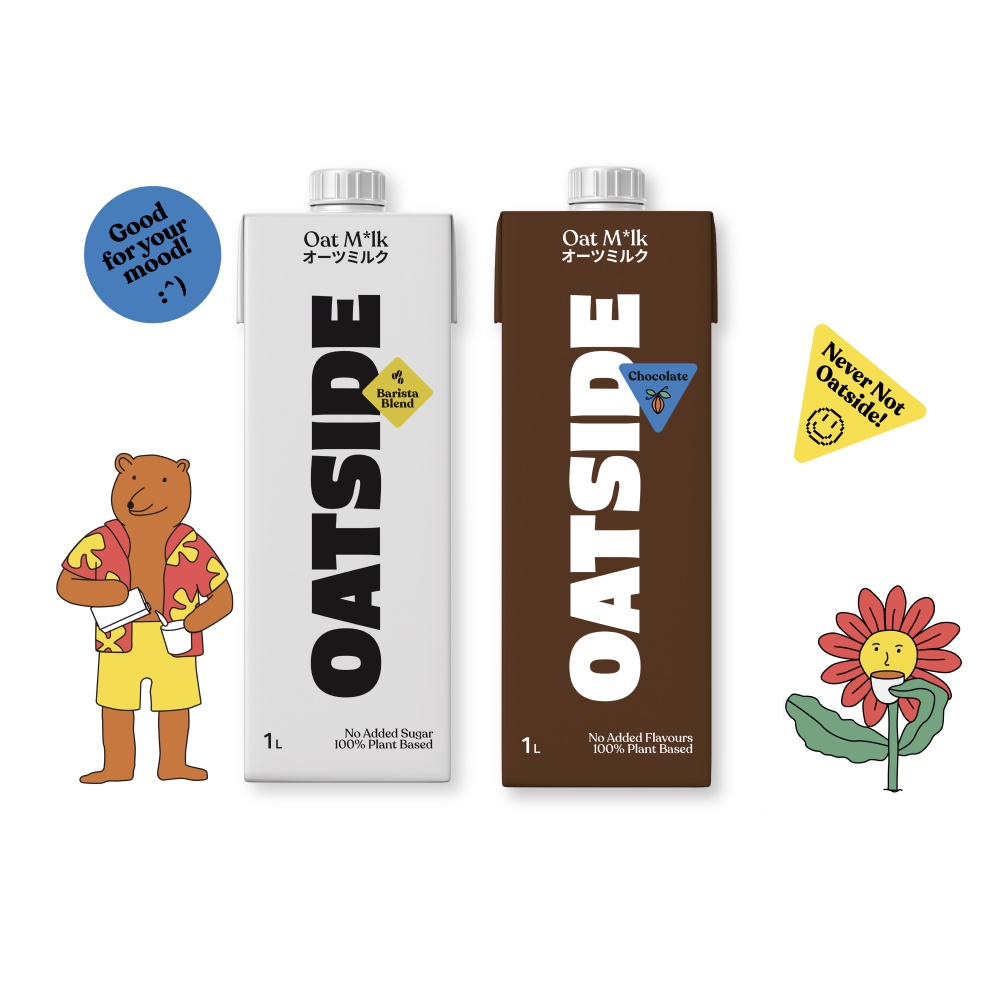 [COMBO SALE] Sữa yến mạch OATSIDE nguyên vị + Chocolate (2 x 1L)