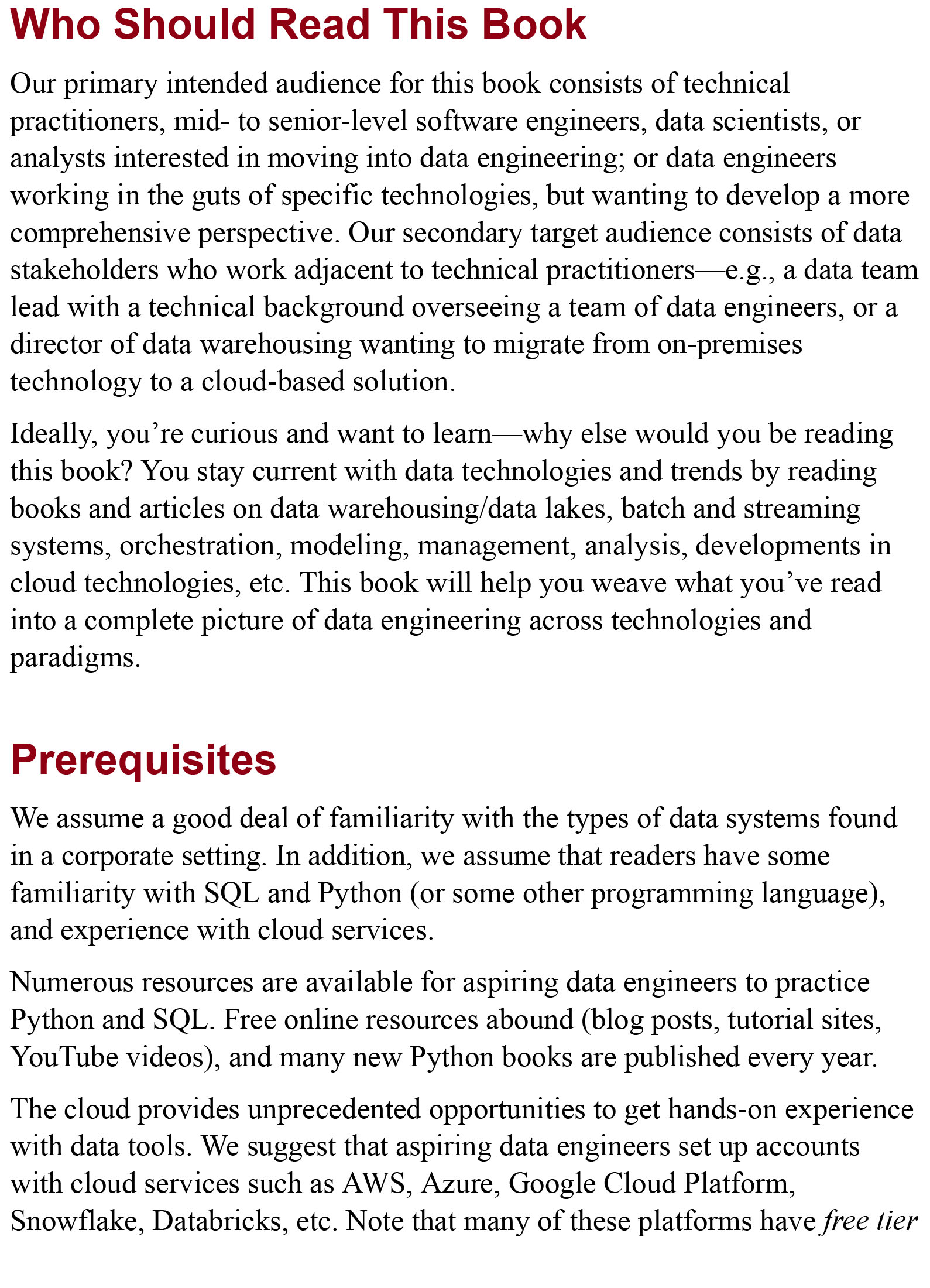 Fundamentals of Data Engineering Plan and Build Robust Data Systems