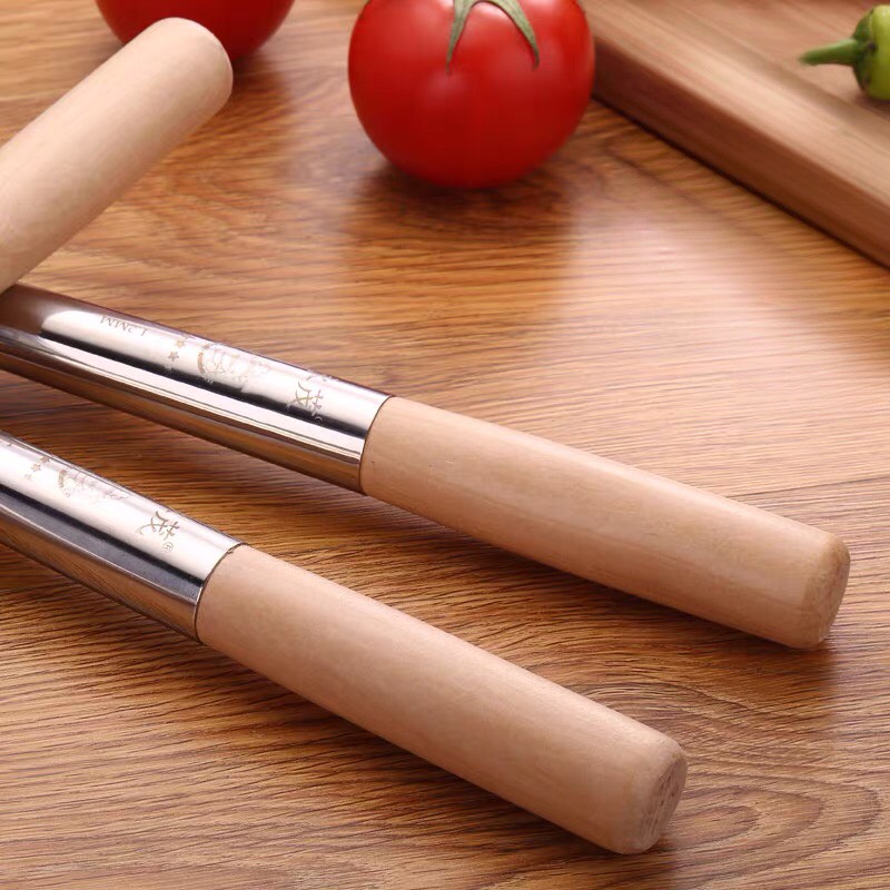 Vá inox cán gỗ dày bóng nhiều kích thước