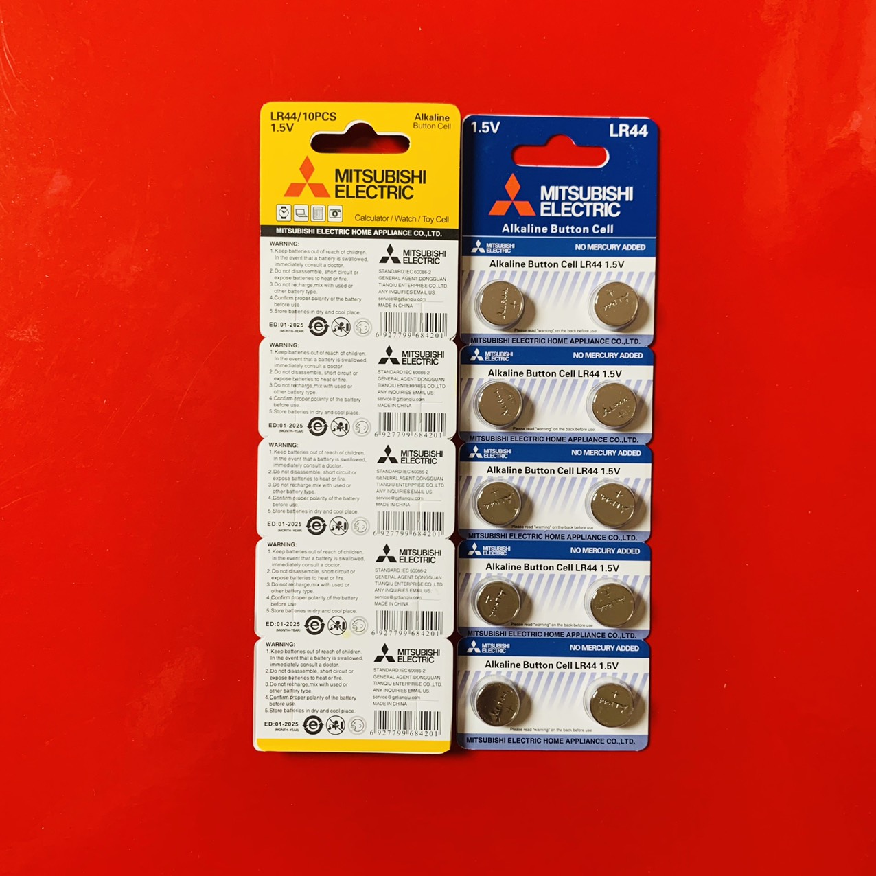 Pin LR44 AG13 Mitsubishi thay máy tính Casio vỉ 10 viên