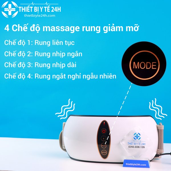 Đai mɑssage BỤNG Giảm Mỡ, Đai Đánh Tan Mỡ Bụng (BM-B45)