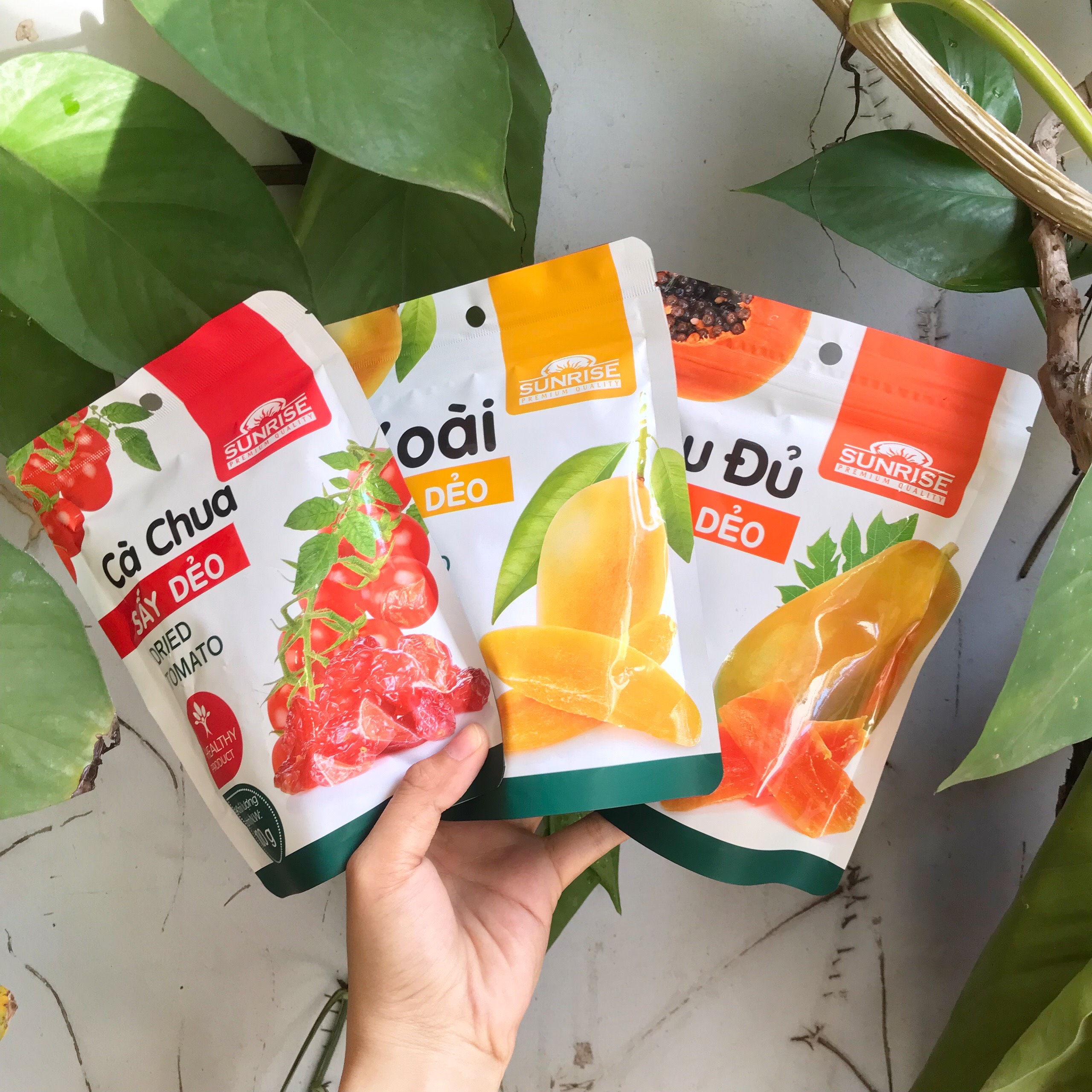 Đu Đủ Sấy Dẻo Sunrise Dried Papaya (Túi Zip 100g)