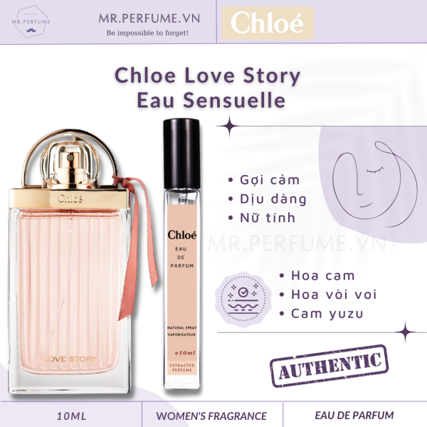 [Chiết 10ml] Nước hoa nữ Chloe Love Story Eau Sensuelle