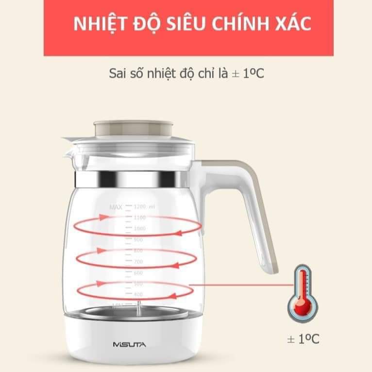 Bình đun nước pha sữa Misuta