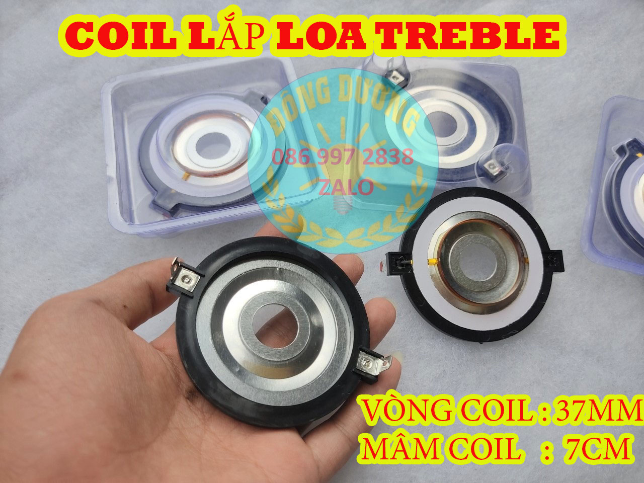Coil loa trép sps - vòng coil 37mm - giá một cái