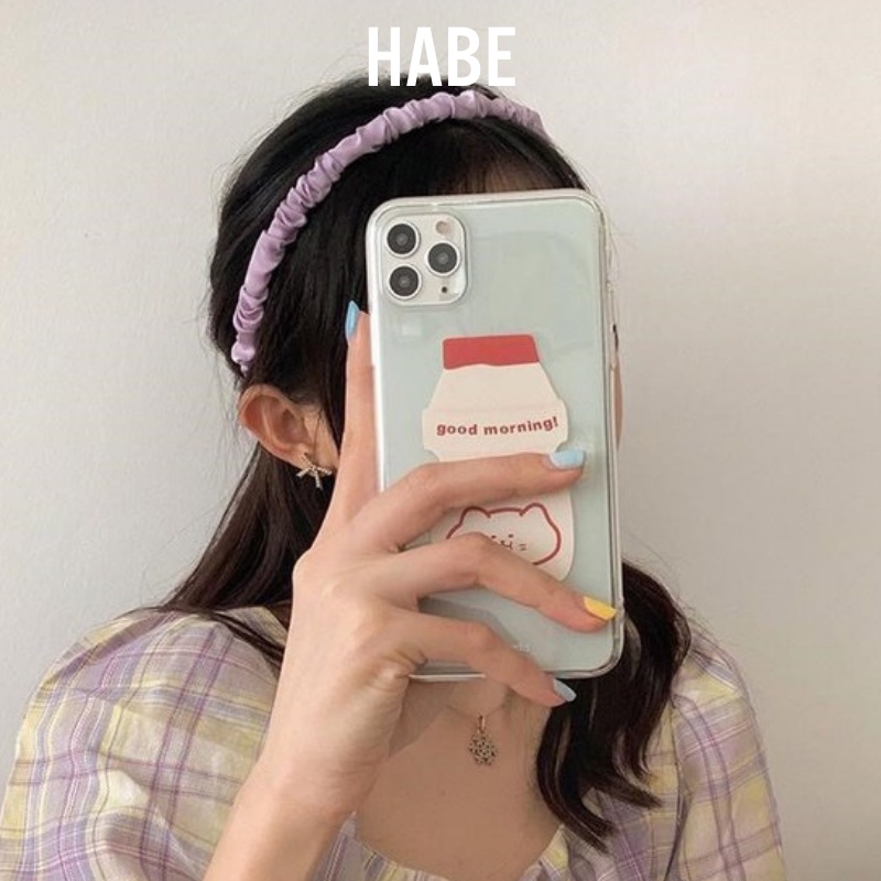 Bờm tóc vải lụa Hàn Quốc cài tóc nhẹ nhàng xinh xắn HABE