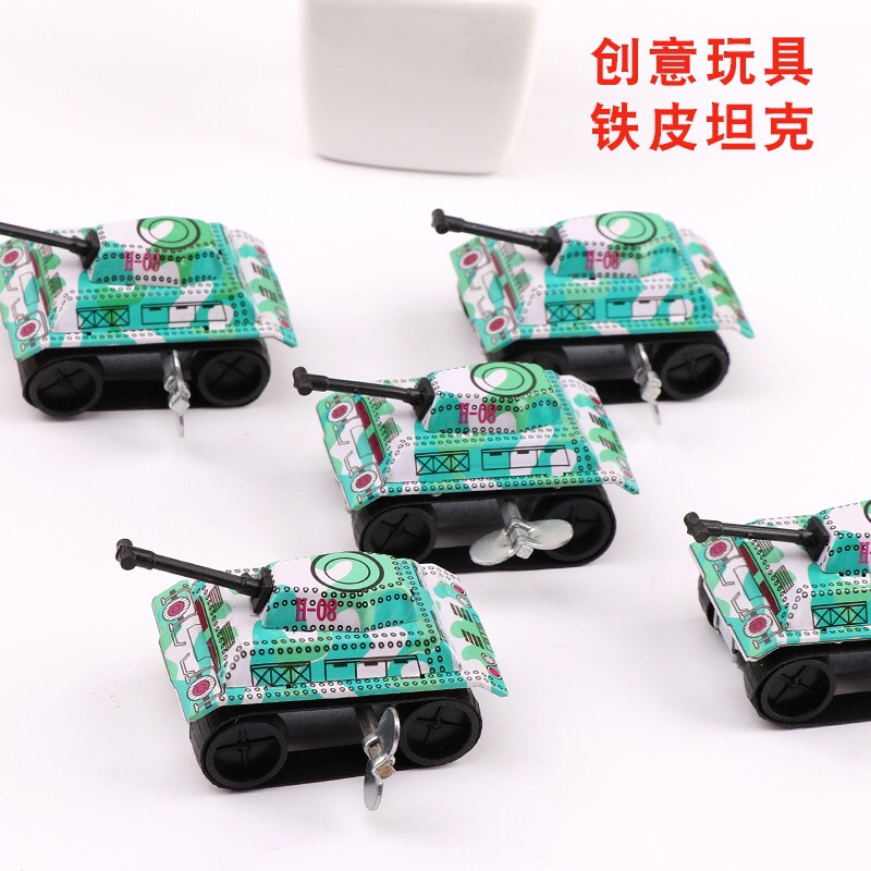 Đồ chơi xe tăng mini vặn cót, chạy trớn độc đáo cho bé