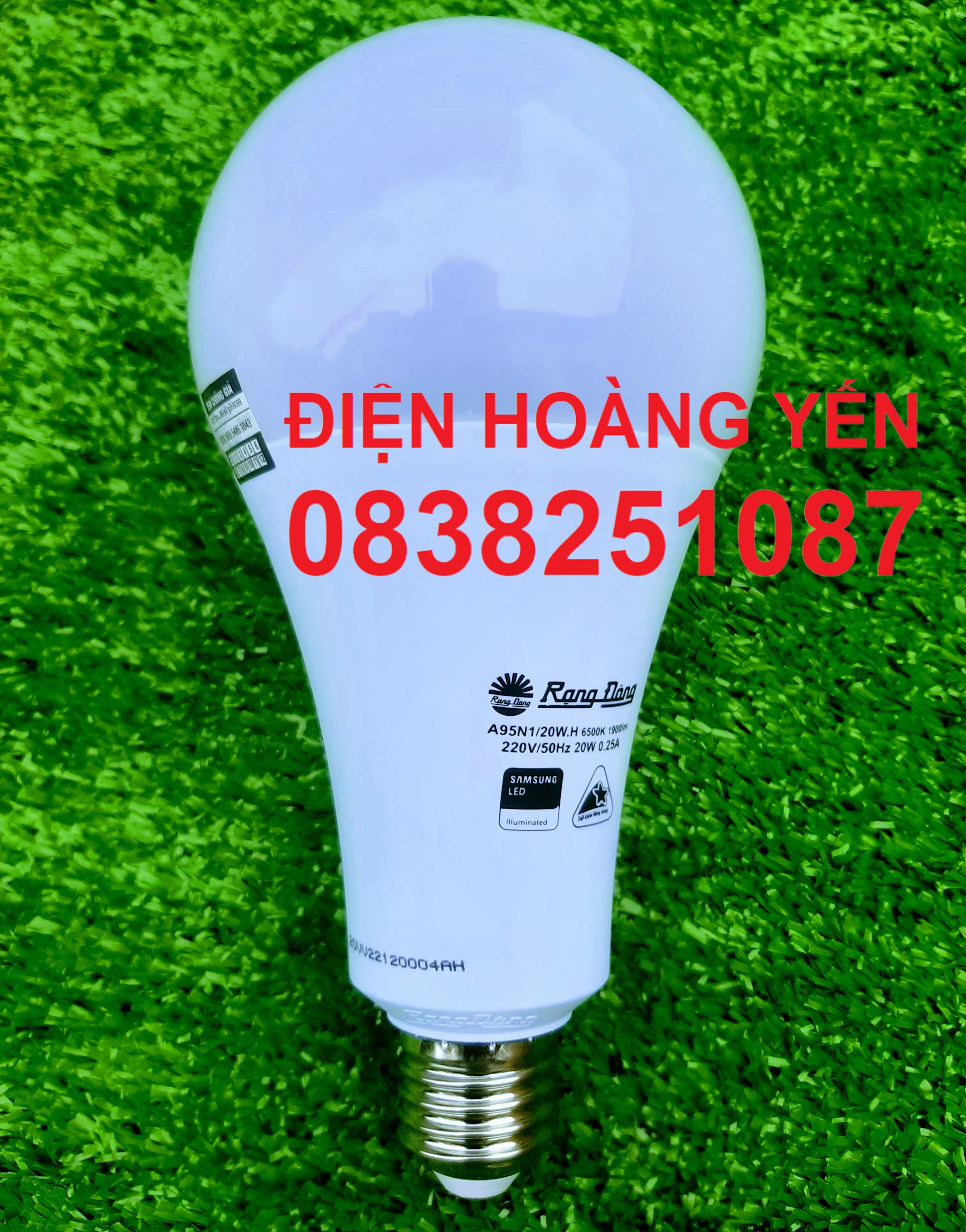 [HCM]Bóng đèn LED BÚP 20W RẠNG ĐÔNG Siêu Sáng  Model A95N1/20W