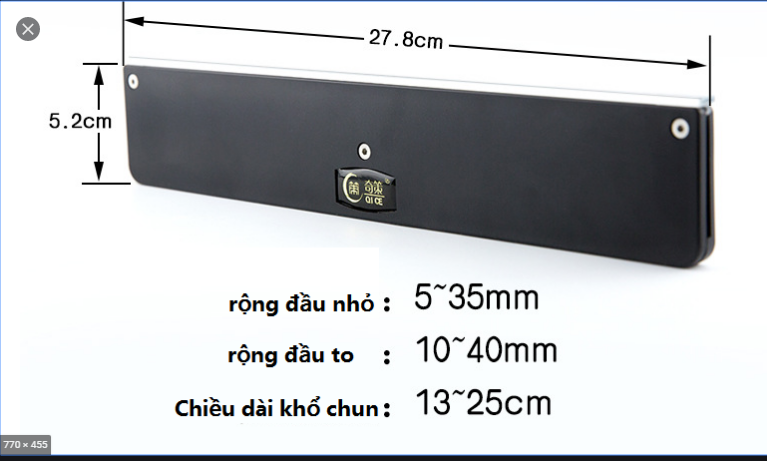 thước cắt dây thun cao su đa kích cỡ