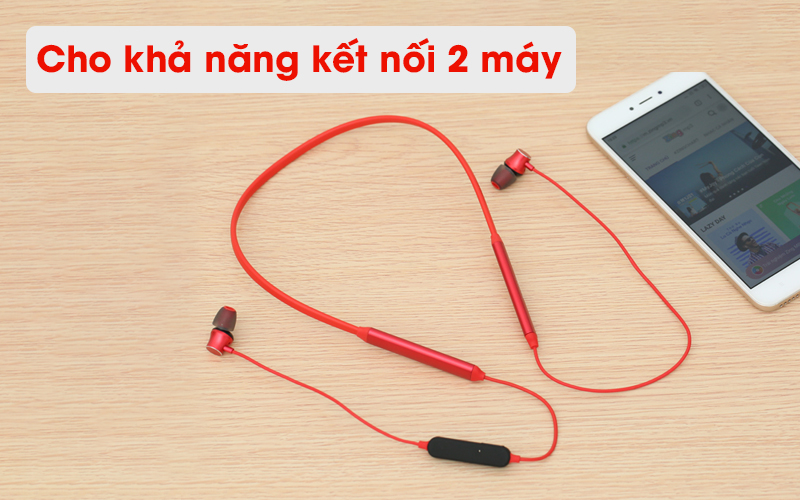 Tai nghe Bluetooth Mozard Q6 Đỏ