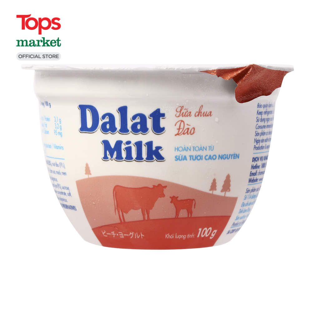 Sữa Chua Đào Dalatmilk 100G