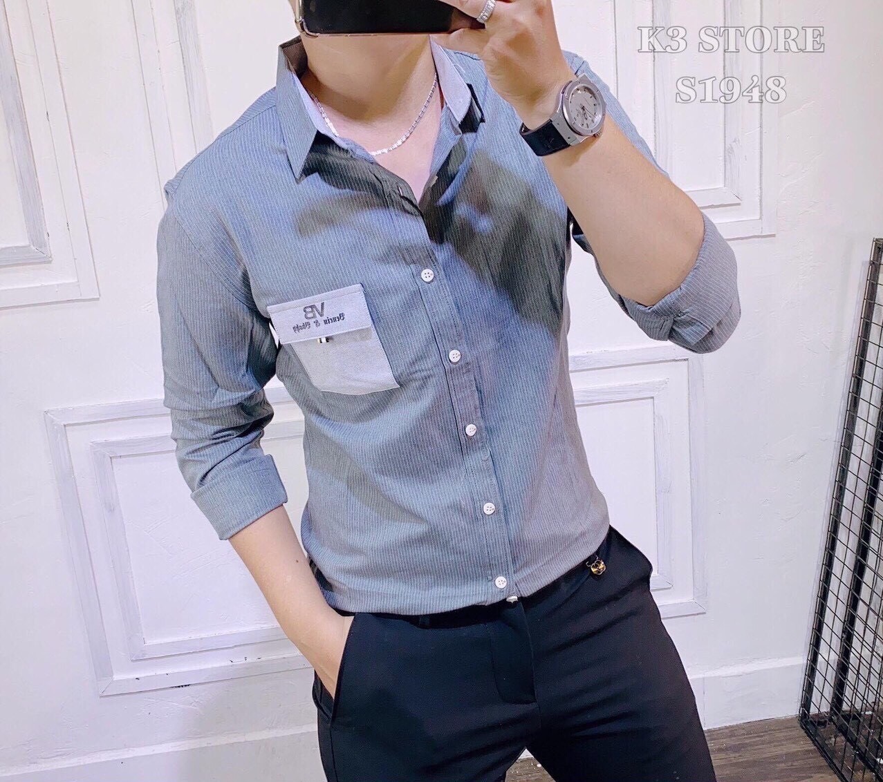 ÁO SƠ MI 3D NAM NỮ PHI LỤA CAO CẤP THỜI TRANG BEN SHOP97 A17