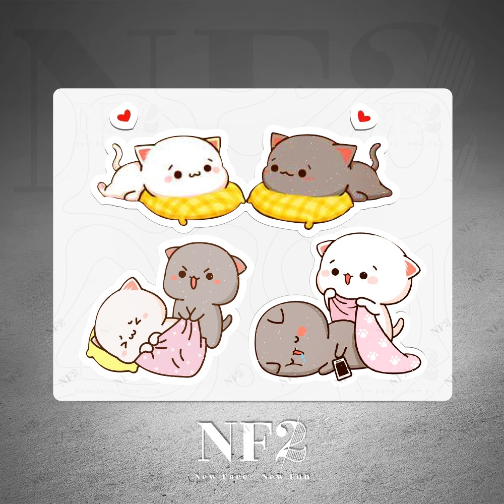 CUTE CAT - Decal Sticker Miếng Dán Trang Trí NF2