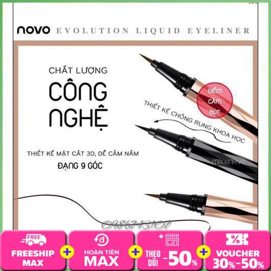 Bút kẻ mắt nước Novo kim cương