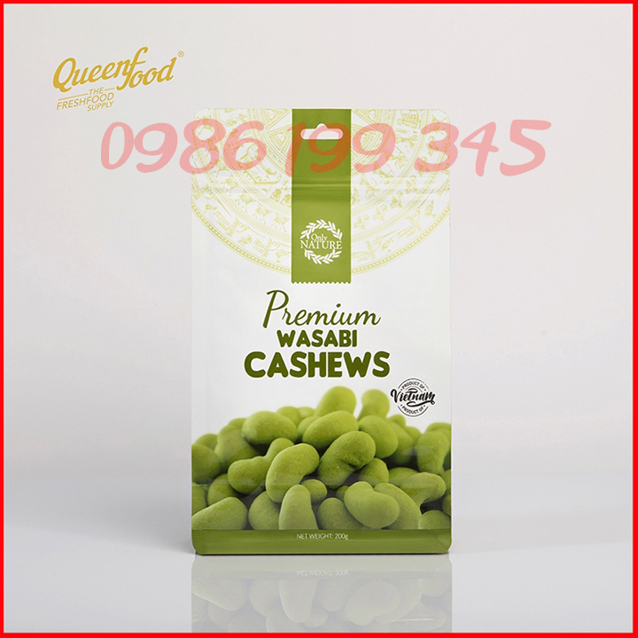 Hạt Điều Wasabi Only Nature 200gr / Túi  ( Hàng xuất khẩu)