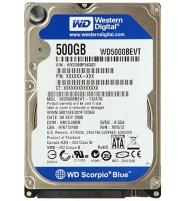 Ổ cứng laptop 500GB HGST / Seagate / Western 2.5 inch