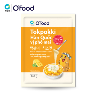 Tokbokki Tokpokki Hàn Quốc Ofood 140g vị phô mai, cay nhẹ, ngọt thơm, béo ngậy thumbnail