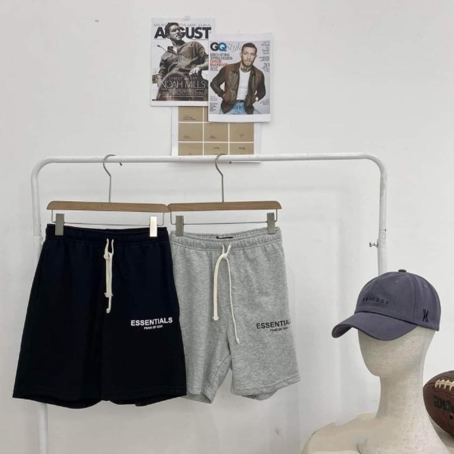 Quần short ESSENTIALS, quần đùi nam chất nỉ cotton cao cấp unisex kiểu dáng ulzzang