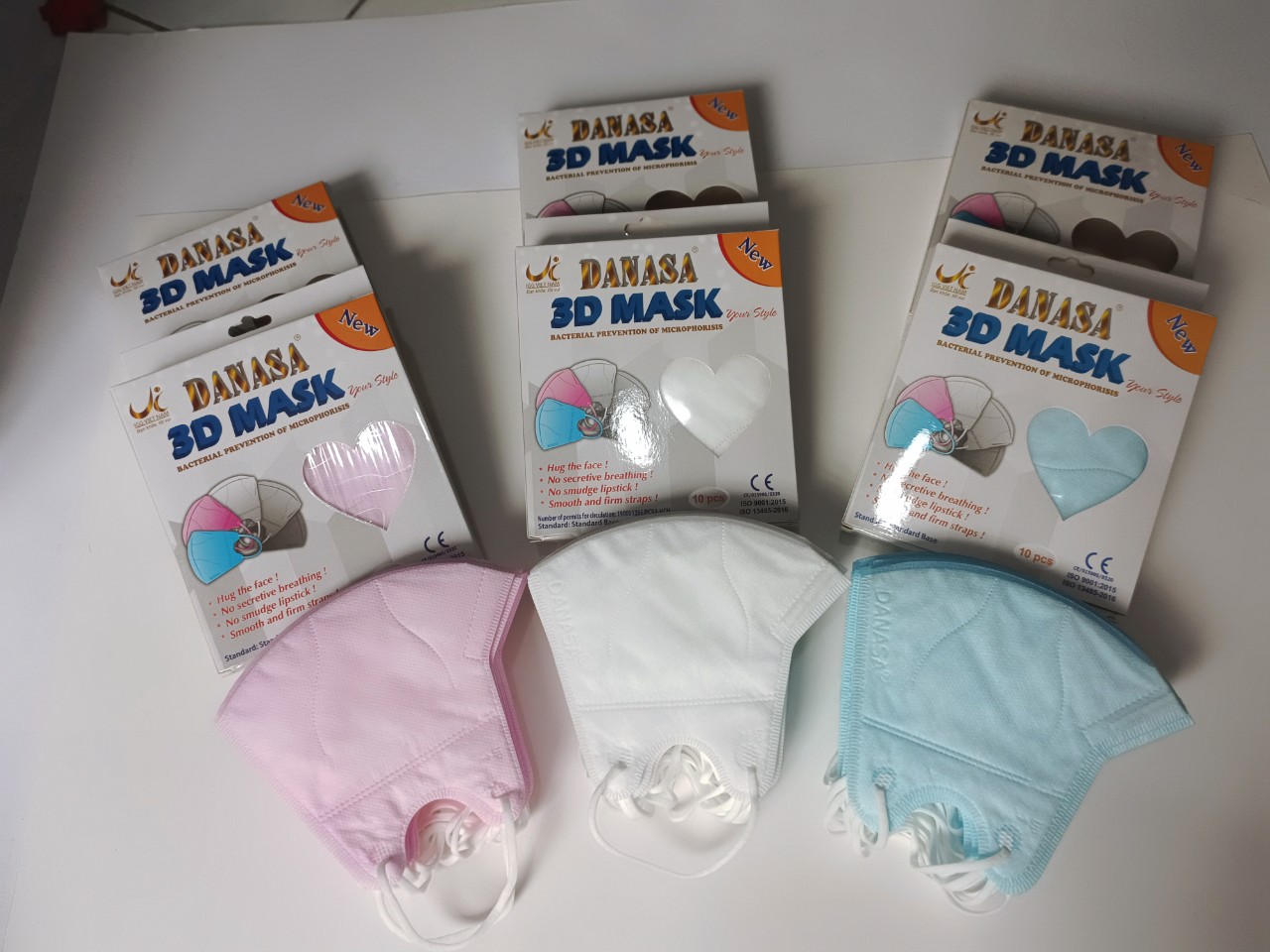 [HCM]Khẩu trang 3D người lớn Danasa ( Hộp 10 cái)
