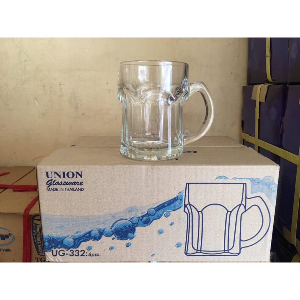 Hộp 6 Ly Quai Góc Cây Thái Lan 360ML (LG-313013)