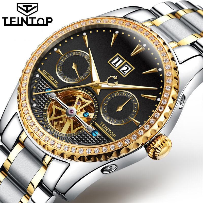 Đồng hồ nam Teintop T7713-4 Đồng hồ chính hãng - Fullbox, Bảo hành theo hãng - Chống nước, chống xước - Kính sapphire