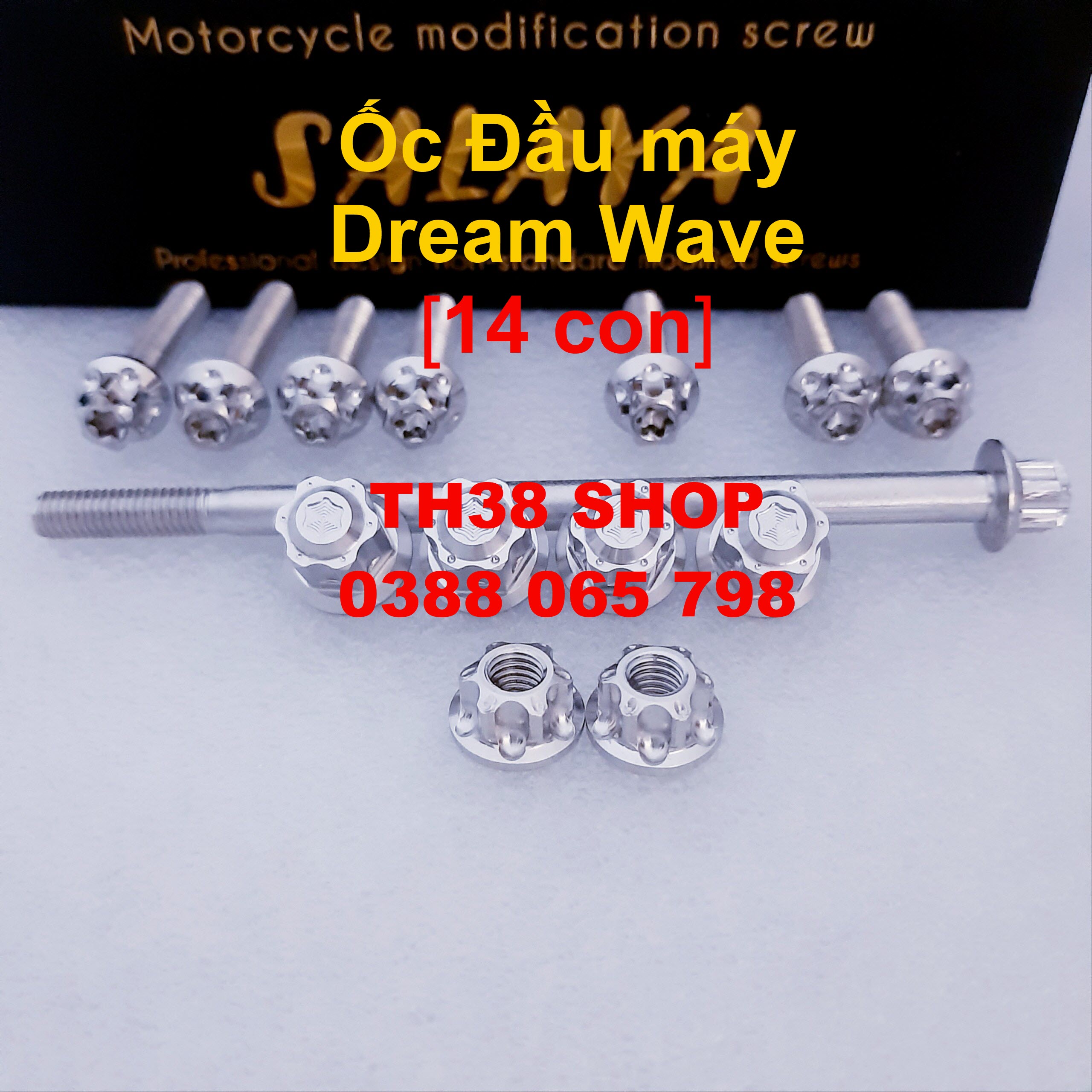 ốc đầu máy dream, wave nhỏ salaya [bộ 14 con]