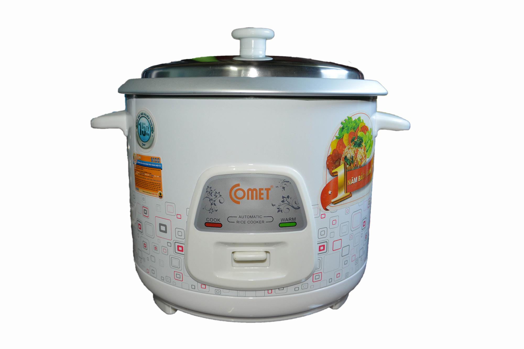[HCM]Nồi cơm điện nắp rời Comet CM8009 12 Lít