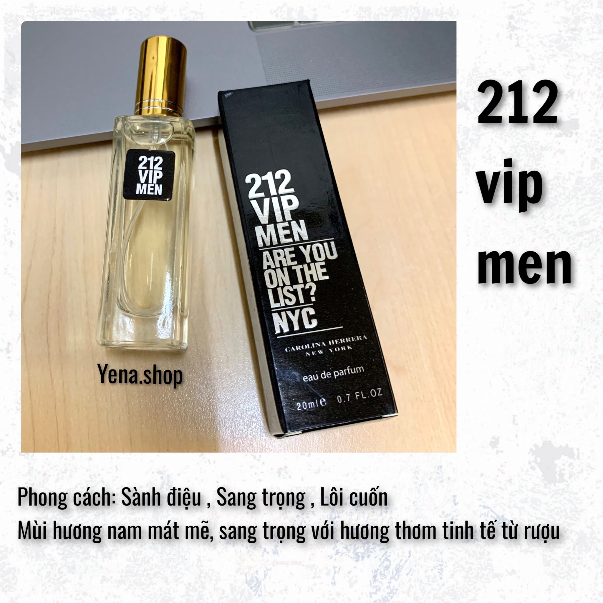 Nước hoa nam 212 vip men 20ml