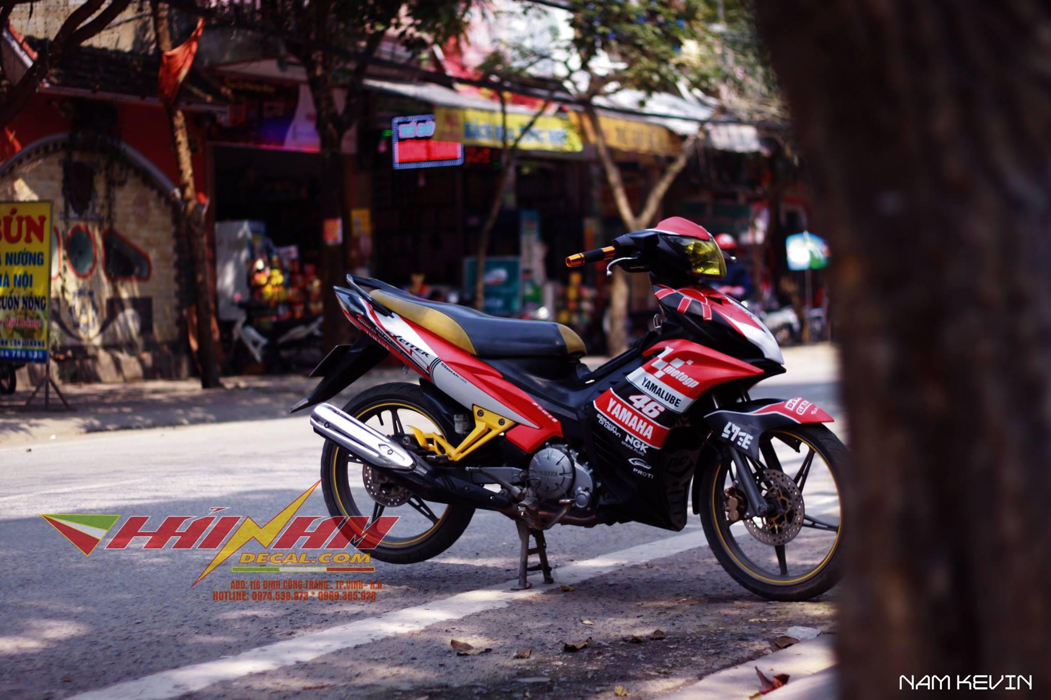 Tem Trùm Exciter 135 Đỏ Trắng Đen