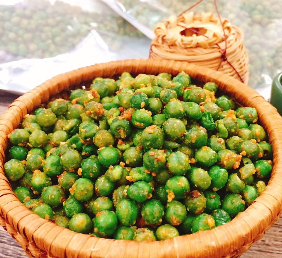 [HCM]Đậu Hà Lan Sấy Tỏi Ớt 500gr