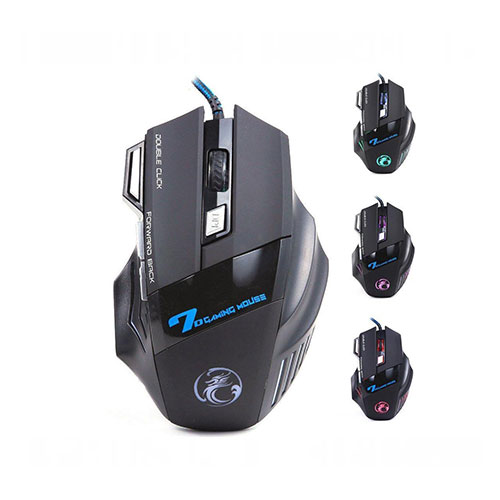 Chuột Mouse Gaming IMICE X7 Dây dù - Led 7 Màu