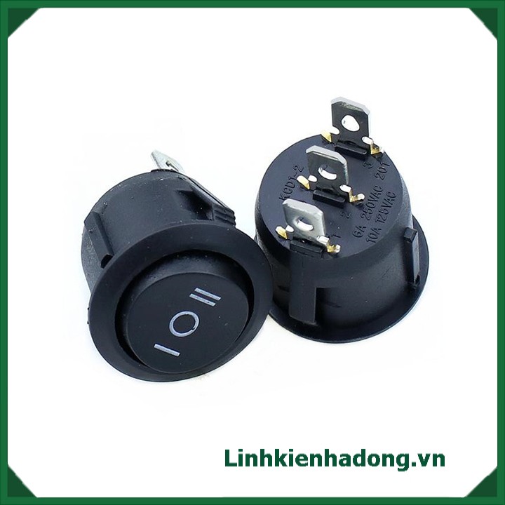 Công tắc tròn 3 chân KCD1-105 20mm