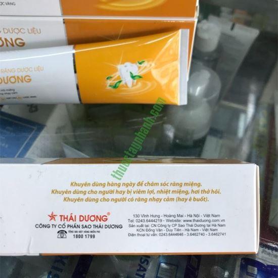 Kem đánh răng dược liệu Thái Dương 20g