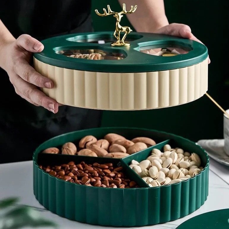 KHAY MỨT CON HƯƠU 2 TẦNG