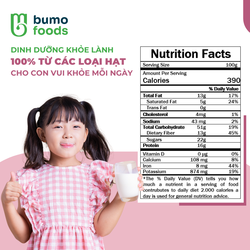 Bột sữa hạt dinh dưỡng Super Kids (Hộp 500gram)